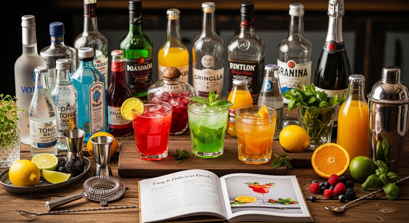 Receita de Bebidas Alcoólicas: Aprenda a Fazer Drinks Fáceis e Deliciosos em Casa
